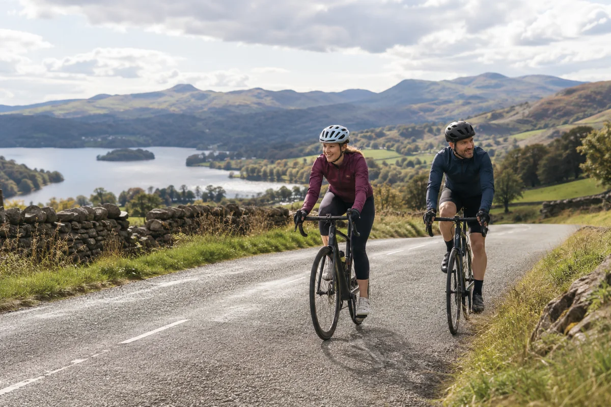 Realistic British cycling scene for About RideIn.co.uk