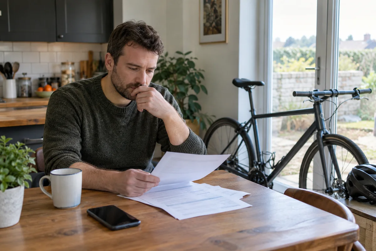 Realistic British cycling scene for How much does bicycle insurance cost?