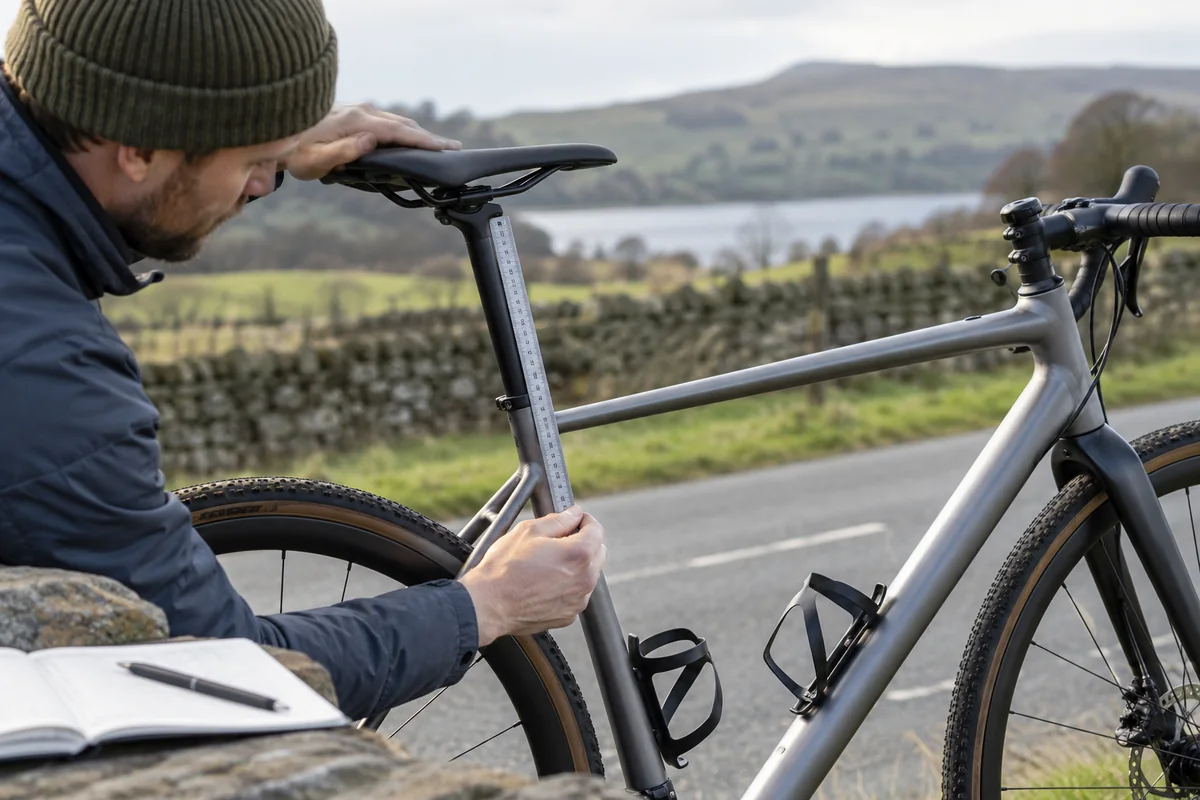 Detailed bicycle and equipment checks relevant to Aairsk GT300 geometry and sizing