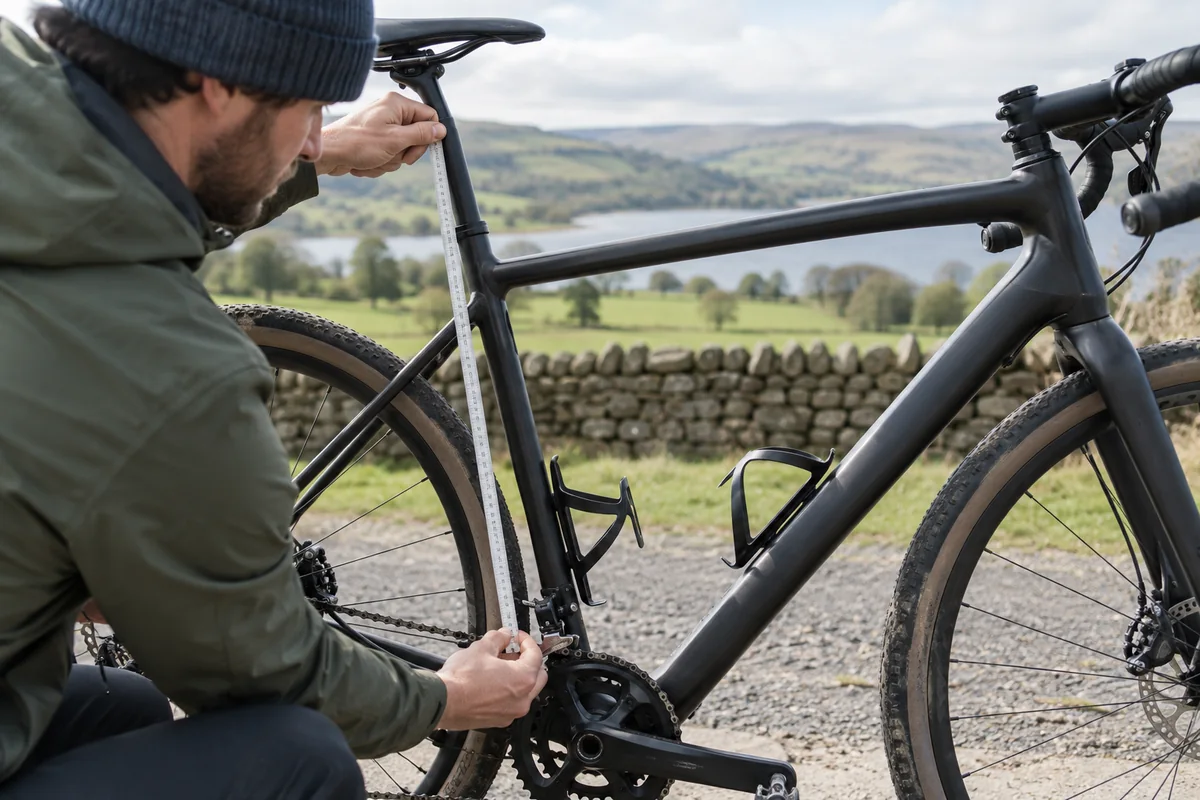 Detailed bicycle and equipment checks relevant to Boardman ADV 8.9 Black geometry and sizing