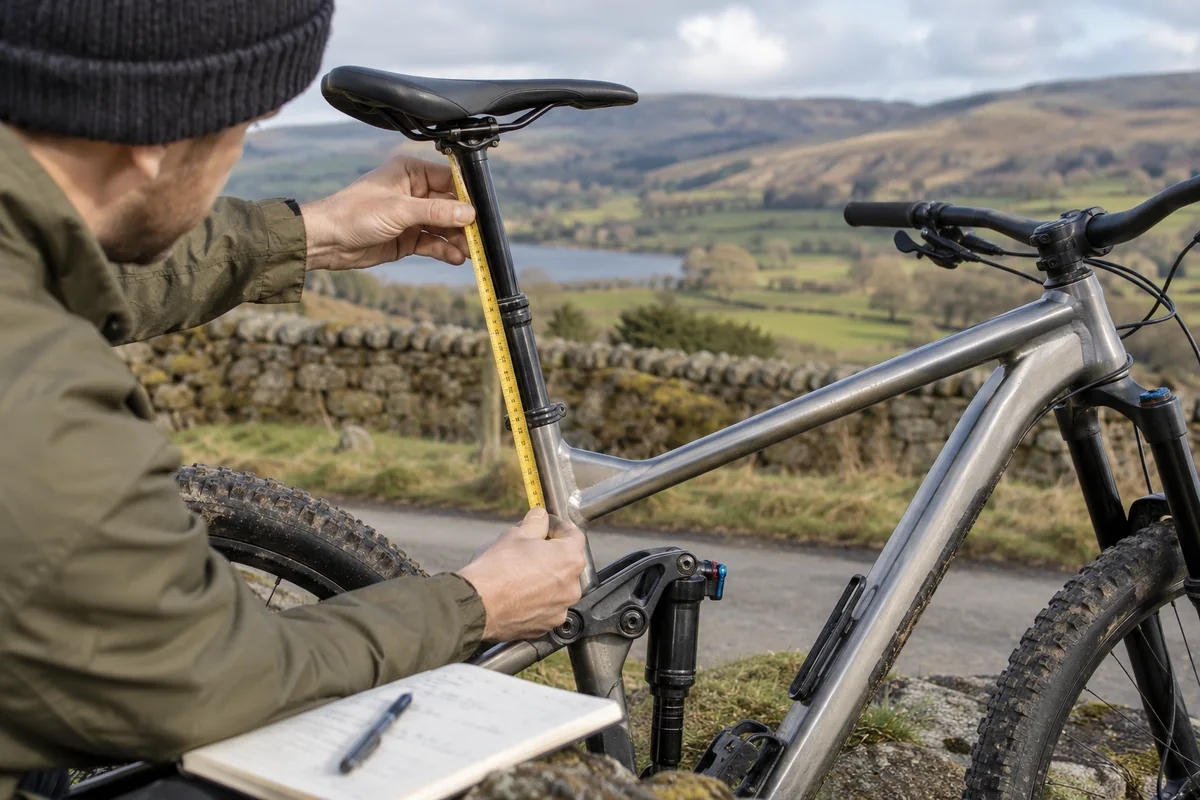 Detailed bicycle and equipment checks relevant to Boardman MTR 8.9 geometry and sizing