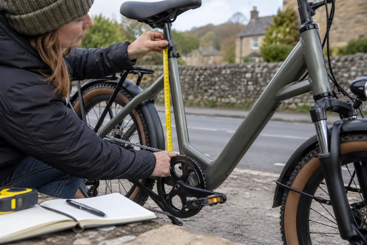 Detailed bicycle and equipment checks relevant to ENGWE L20 Boost geometry and sizing