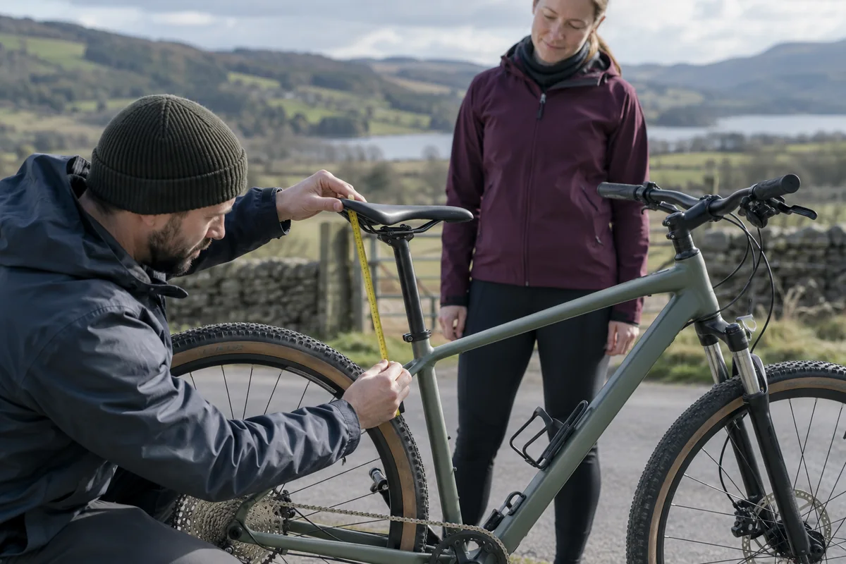 Detailed bicycle and equipment checks relevant to FREESKY Ranger Air geometry and sizing