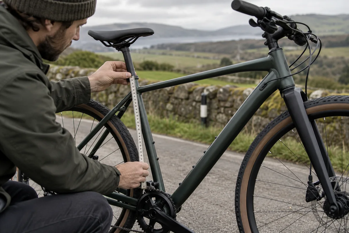 Detailed bicycle and equipment checks relevant to HITWAY BK10S Pro geometry and sizing