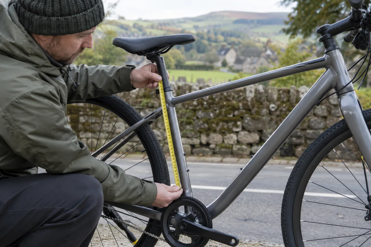 Detailed bicycle and equipment checks relevant to HITWAY BK15 4.0 geometry and sizing