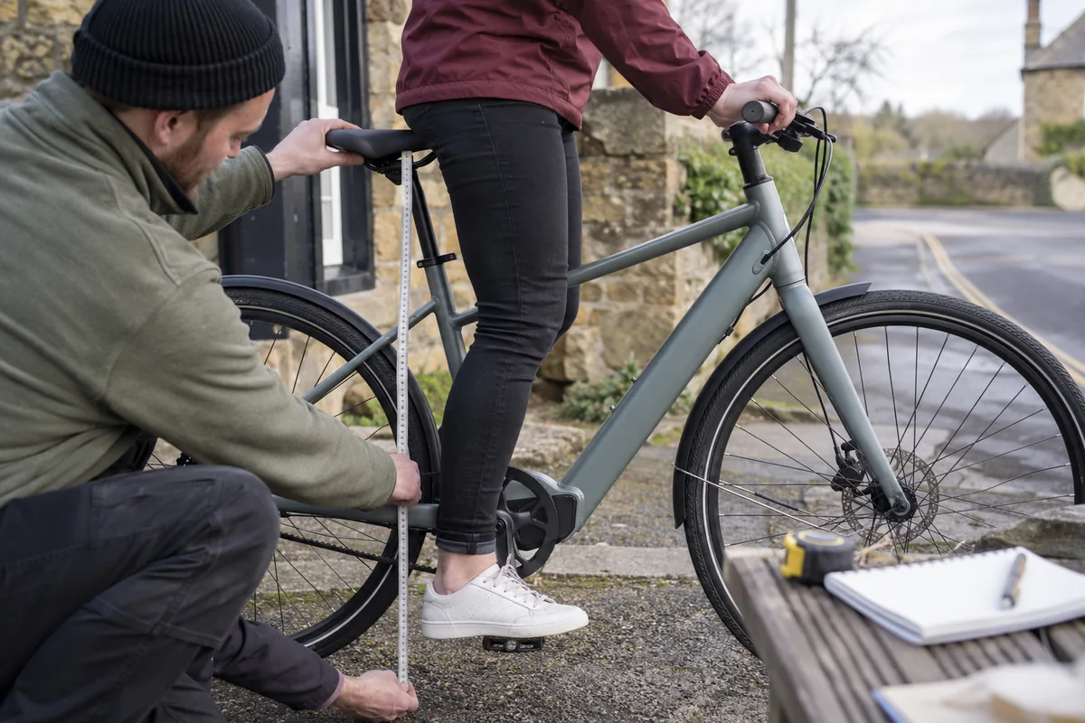 Detailed bicycle and equipment checks relevant to Tenways CGO Compact geometry and sizing
