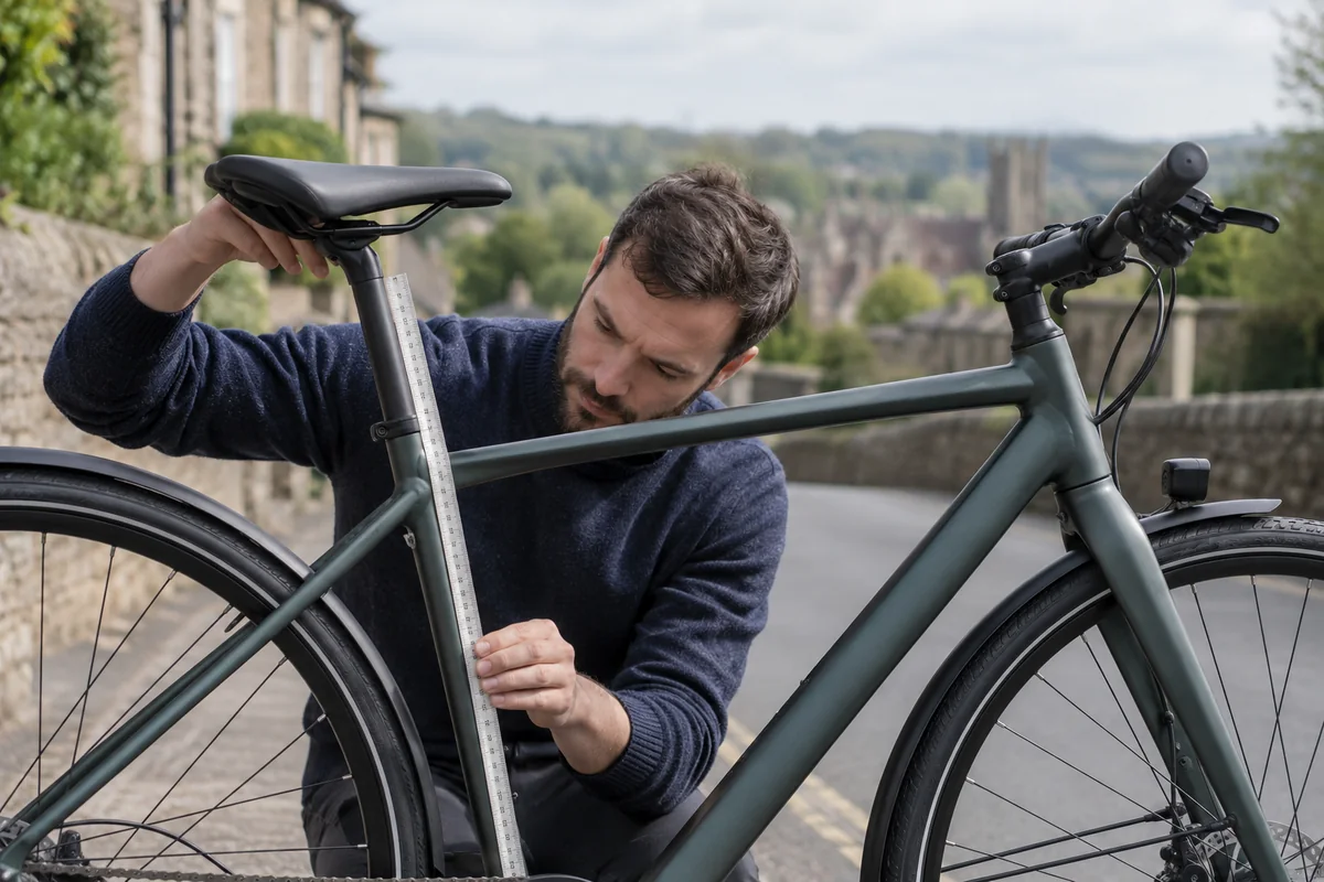 Detailed bicycle and equipment checks relevant to Tenways CGO600 Pro geometry and sizing