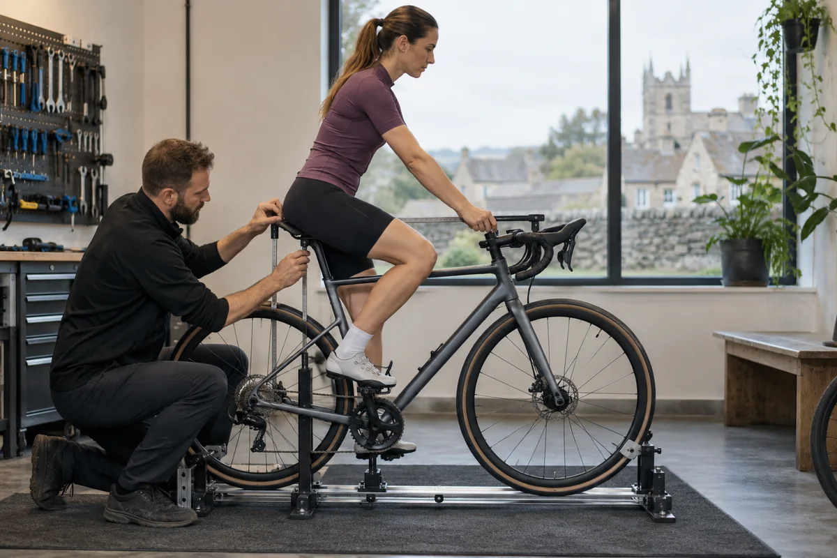Cyclist or mechanic demonstrating practical considerations for URLIFE E20Air geometry and sizing
