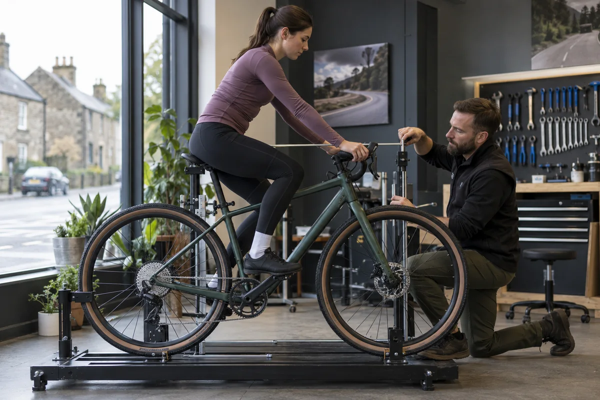 Cyclist or mechanic demonstrating practical considerations for URLIFE E26 geometry and sizing