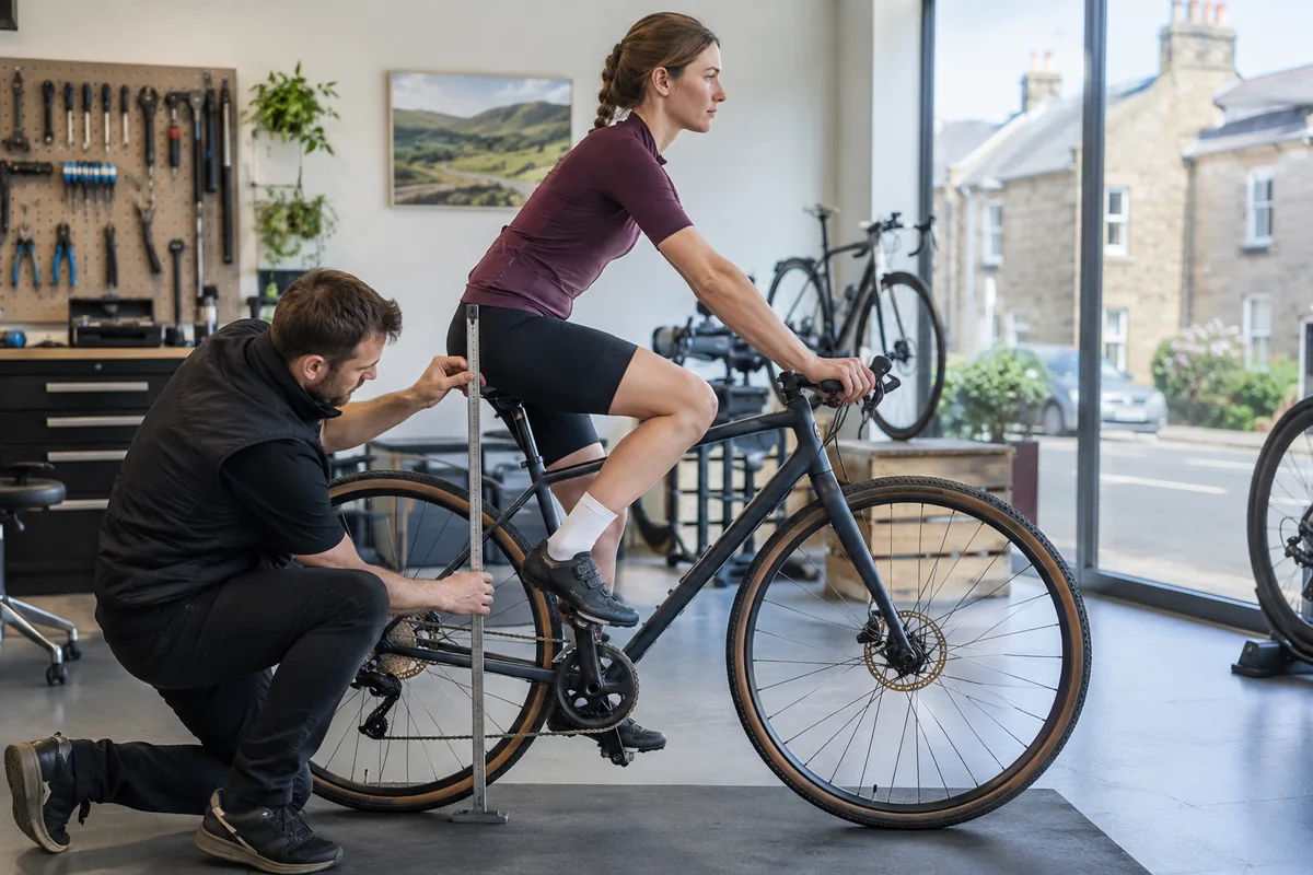 Realistic British cycling scene for WITAMBIKE C29-1 geometry and sizing