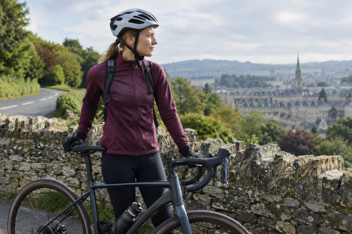 Realistic British cycling scene for Compare Bicycle Insurance UK: Cover & Quotes