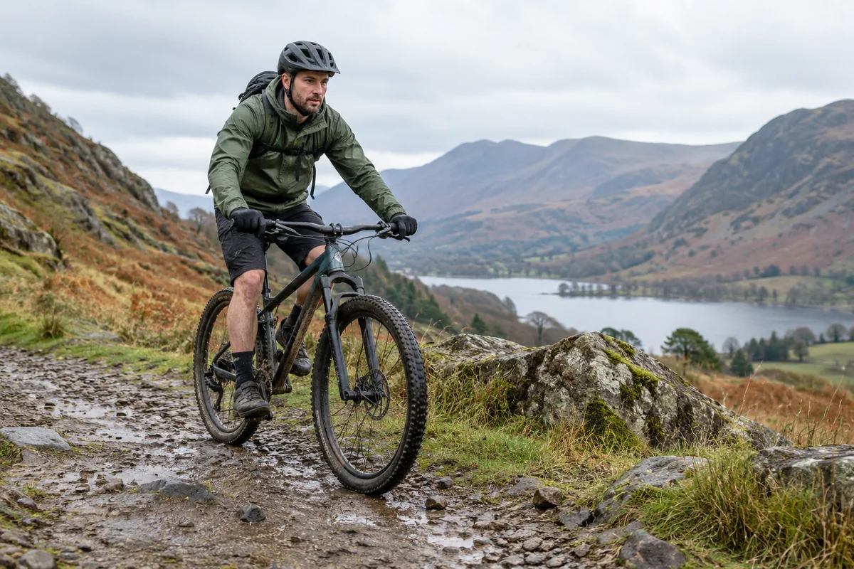 Cyclist or mechanic demonstrating practical considerations for 27.5 x 2.5 Bike Tyres | 63-584 Size Guide