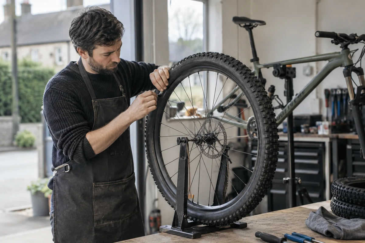 Realistic British cycling scene for 29 x 2.25 Bike Tyres | 55-622 Size Guide