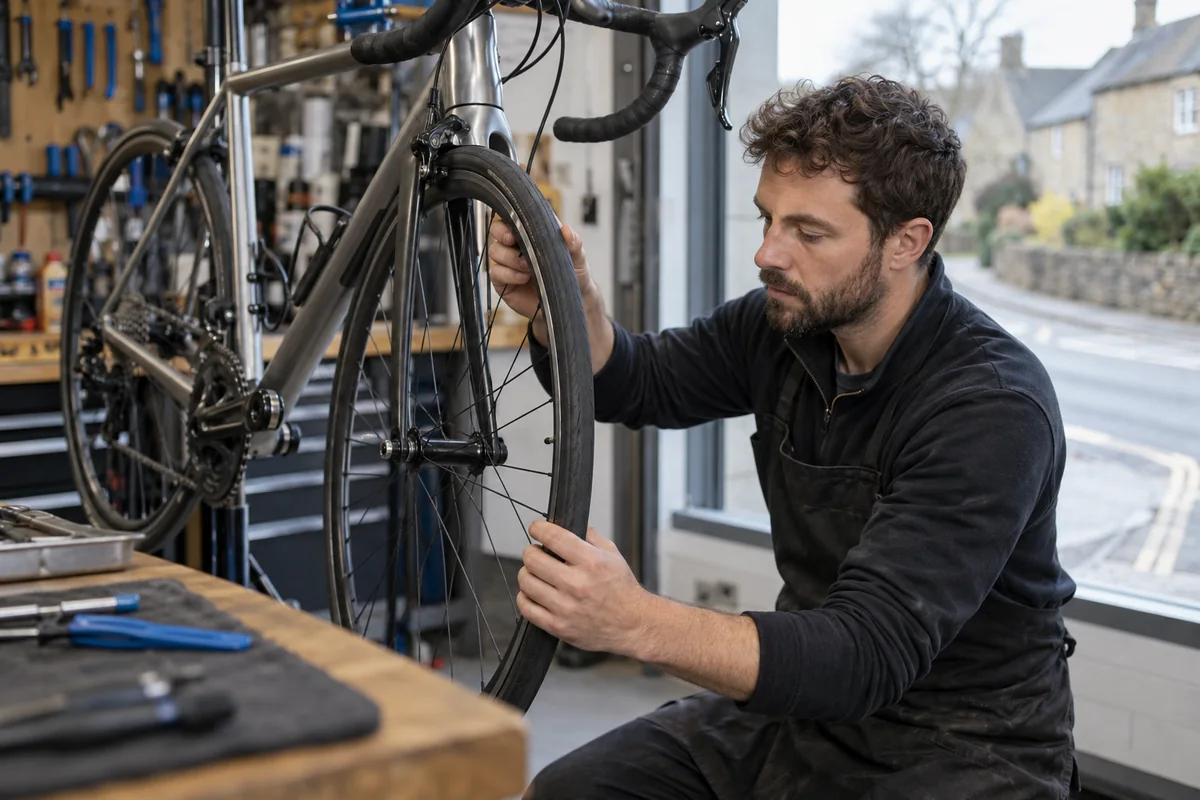 Realistic British cycling scene for 700 x 23C Bike Tyres | 23-622 Size Guide