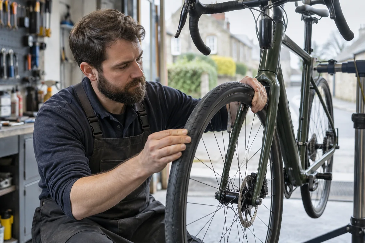 Realistic British cycling scene for 700 x 28C Bike Tyres | 28-622 Size Guide