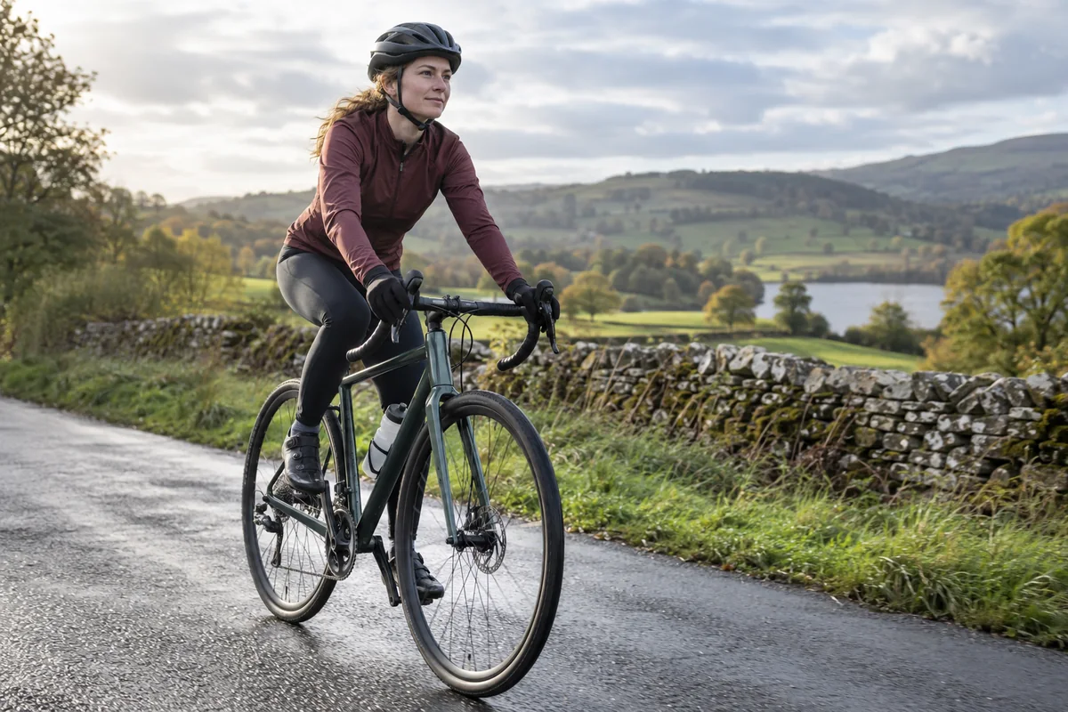 Cyclist or mechanic demonstrating practical considerations for 700 x 32C Bike Tyres | 32-622 Size Guide