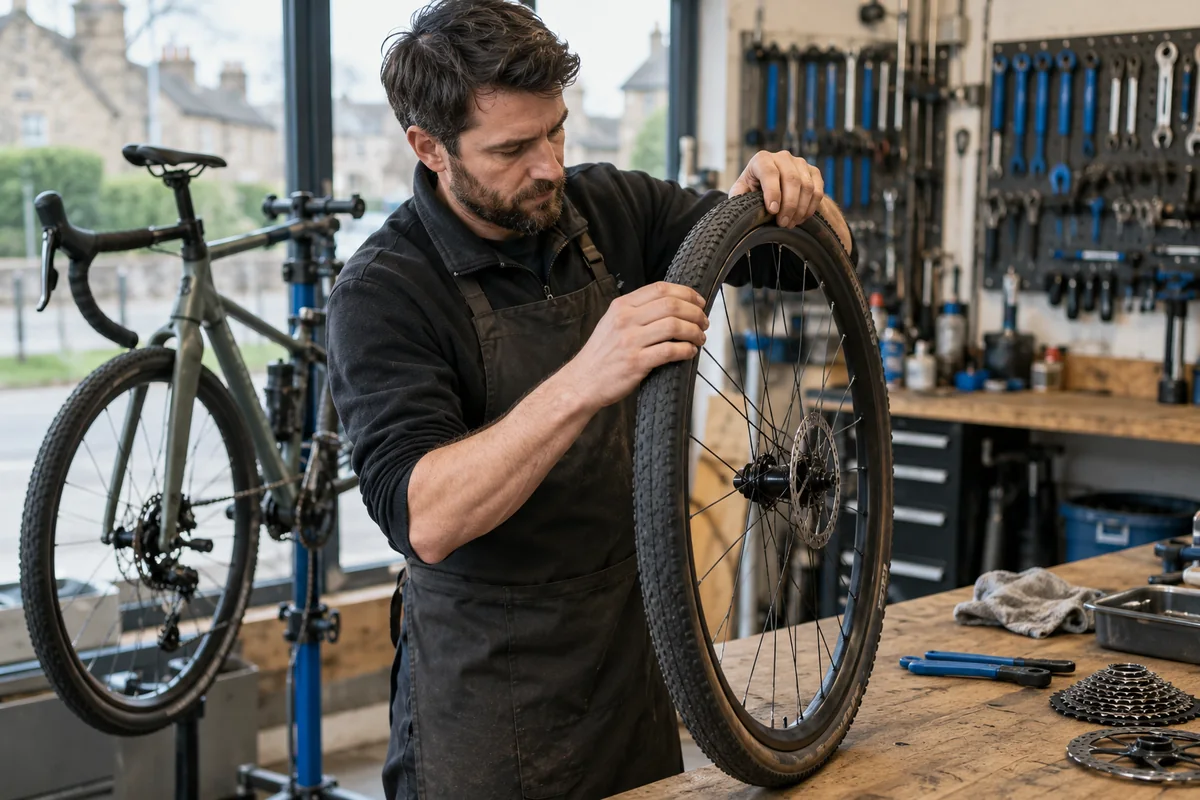Realistic British cycling scene for 700 x 35C Bike Tyres | 35-622 Size Guide