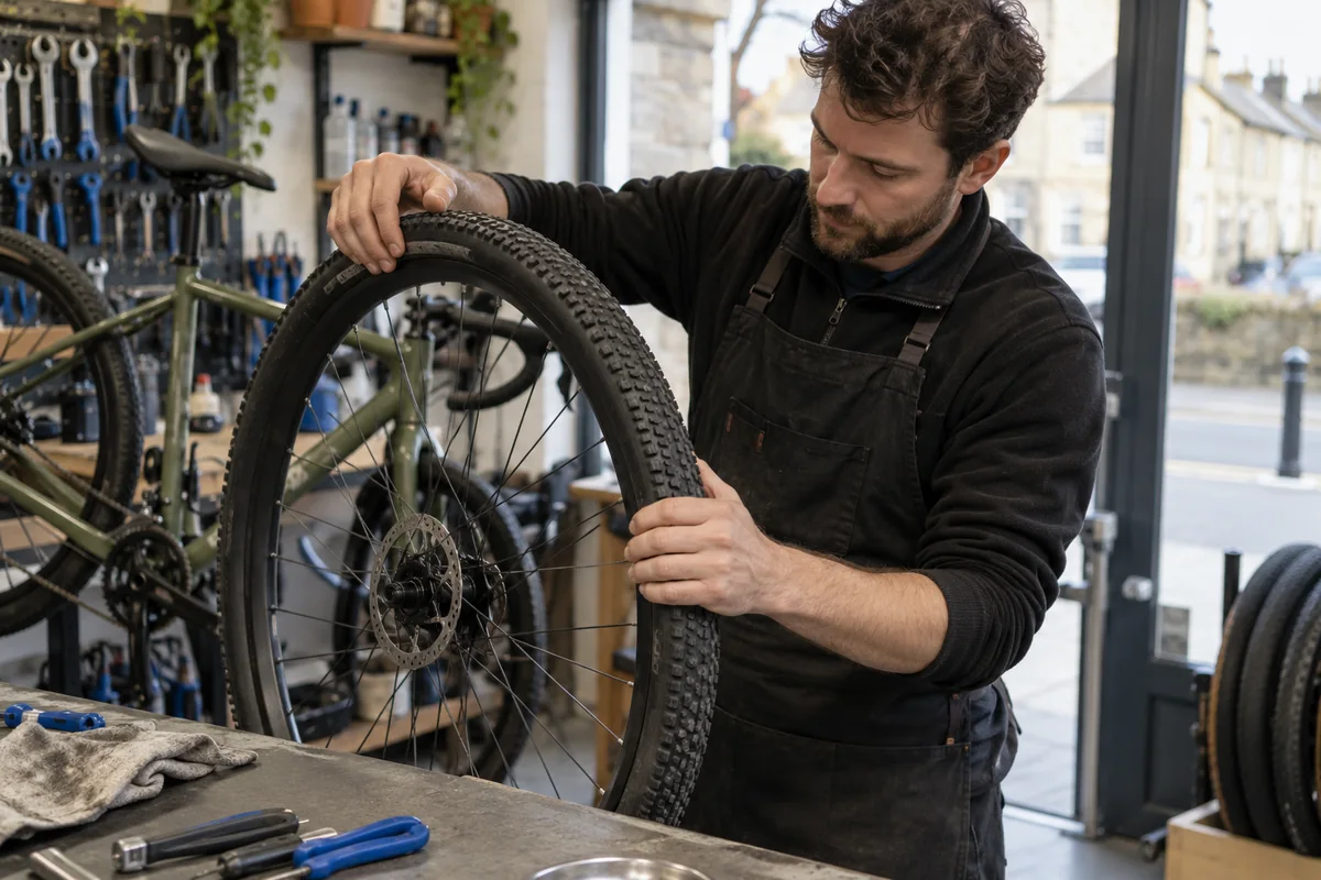 Realistic British cycling scene for 700 x 45C Bike Tyres | 45-622 Size Guide