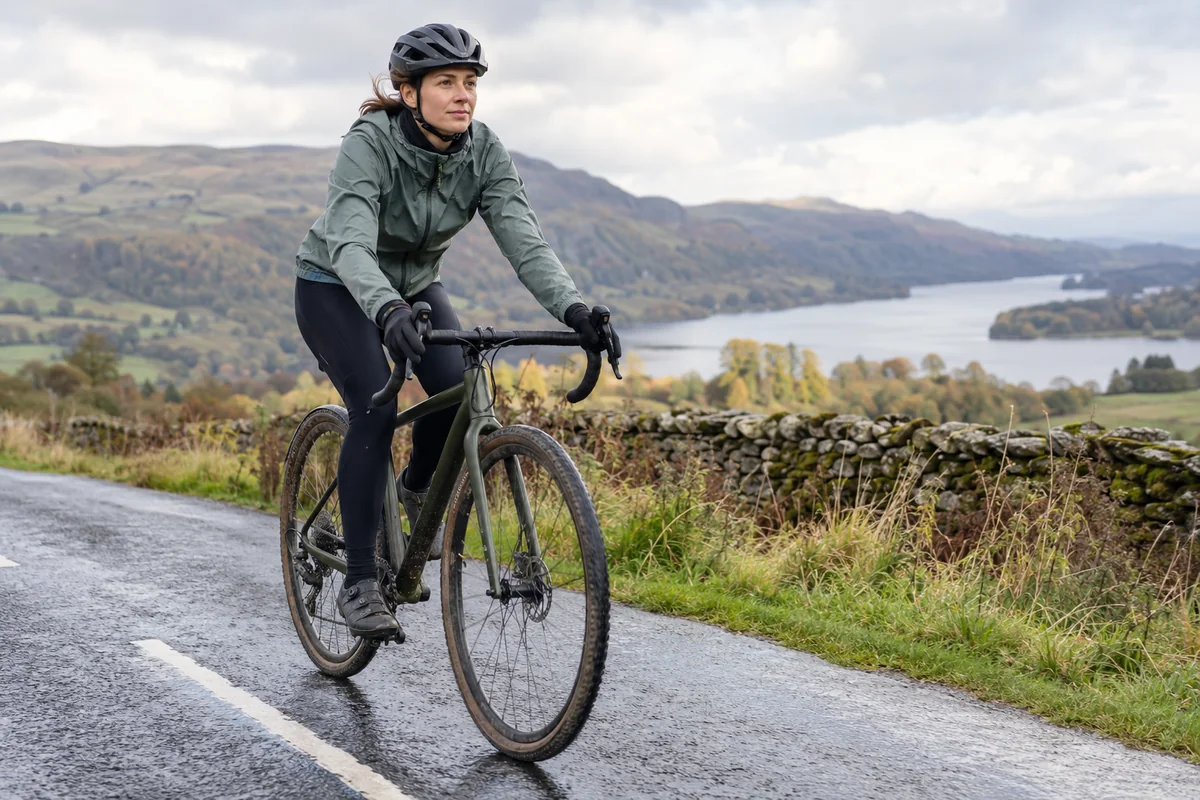 Cyclist or mechanic demonstrating practical considerations for 700 x 45C Bike Tyres | 45-622 Size Guide