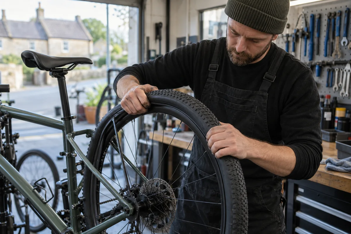 Realistic British cycling scene for 700 x 50C Bike Tyres | 50-622 Size Guide