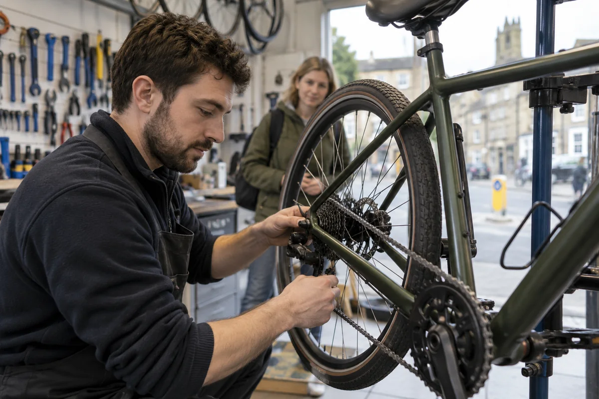 Detailed bicycle and equipment checks relevant to Bike Shops in England: Local Stores, Repairs & Maps