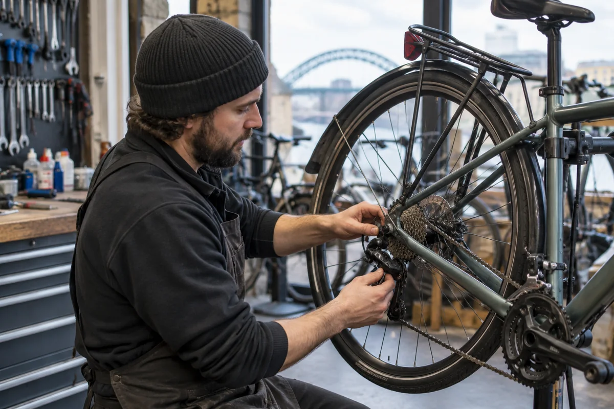 Detailed bicycle and equipment checks relevant to Bike Shops in Newcastle upon Tyne: Local Stores, Repairs & Maps