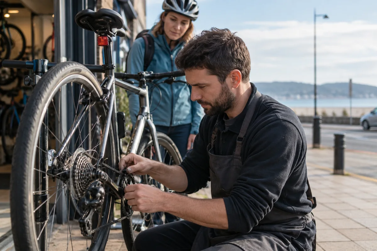 Detailed bicycle and equipment checks relevant to Bike Shops in Swansea: Local Stores, Repairs & Maps