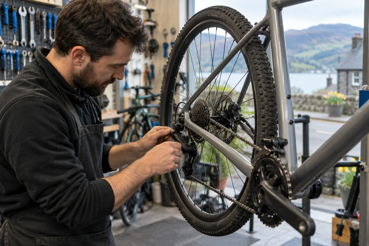 Detailed bicycle and equipment checks relevant to Bike Shops in Wales: Local Stores, Repairs & Maps