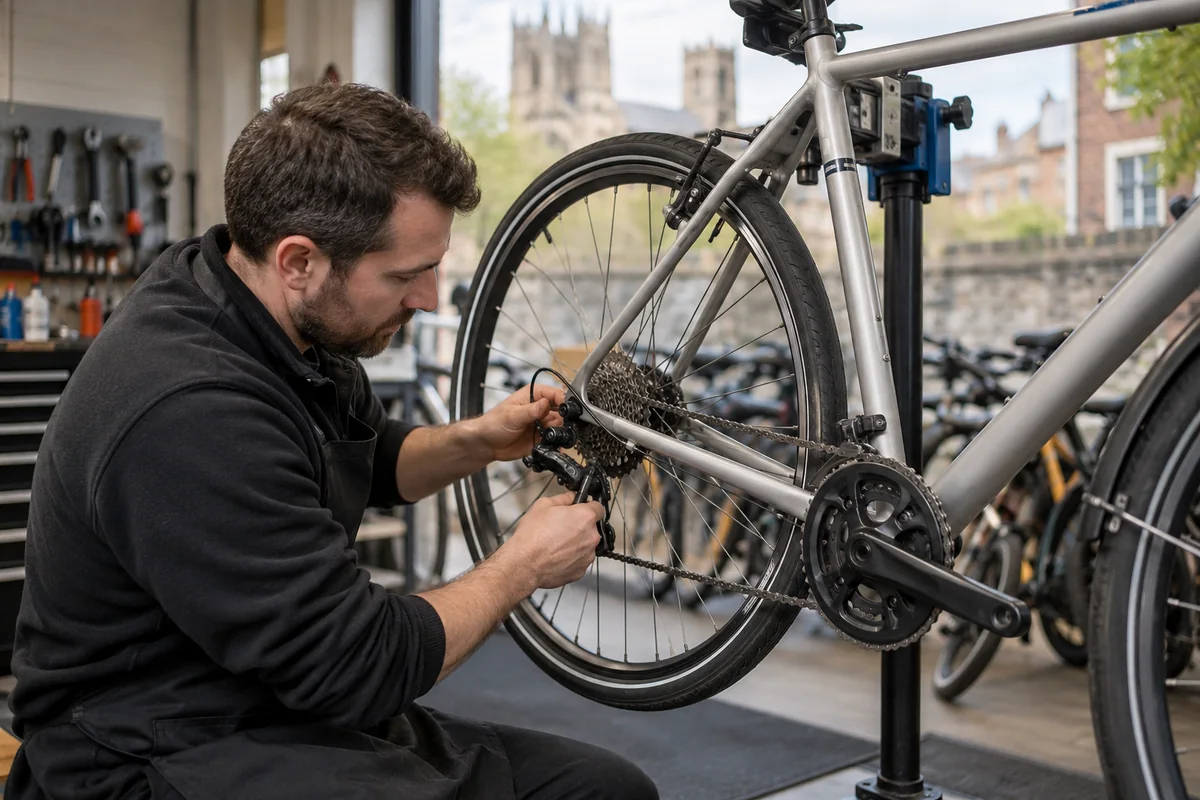 Detailed bicycle and equipment checks relevant to Cycle Heaven of York, York: Address, Services & Map