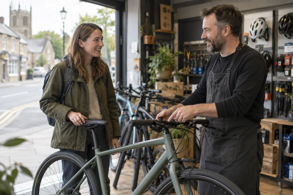 Realistic British cycling scene for Best Online Bike Shops UK: Cycle Stores Compared