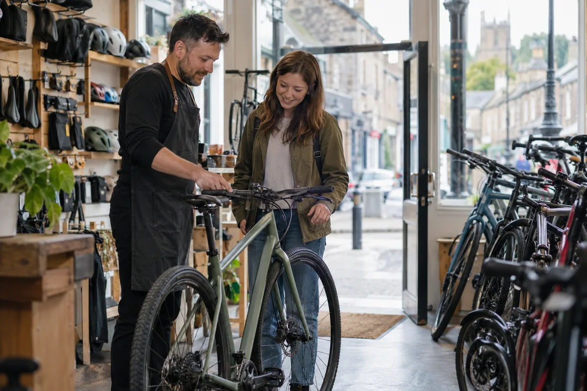 Realistic British cycling scene for UK Bike Shops: Online, High-Street & Local Stores