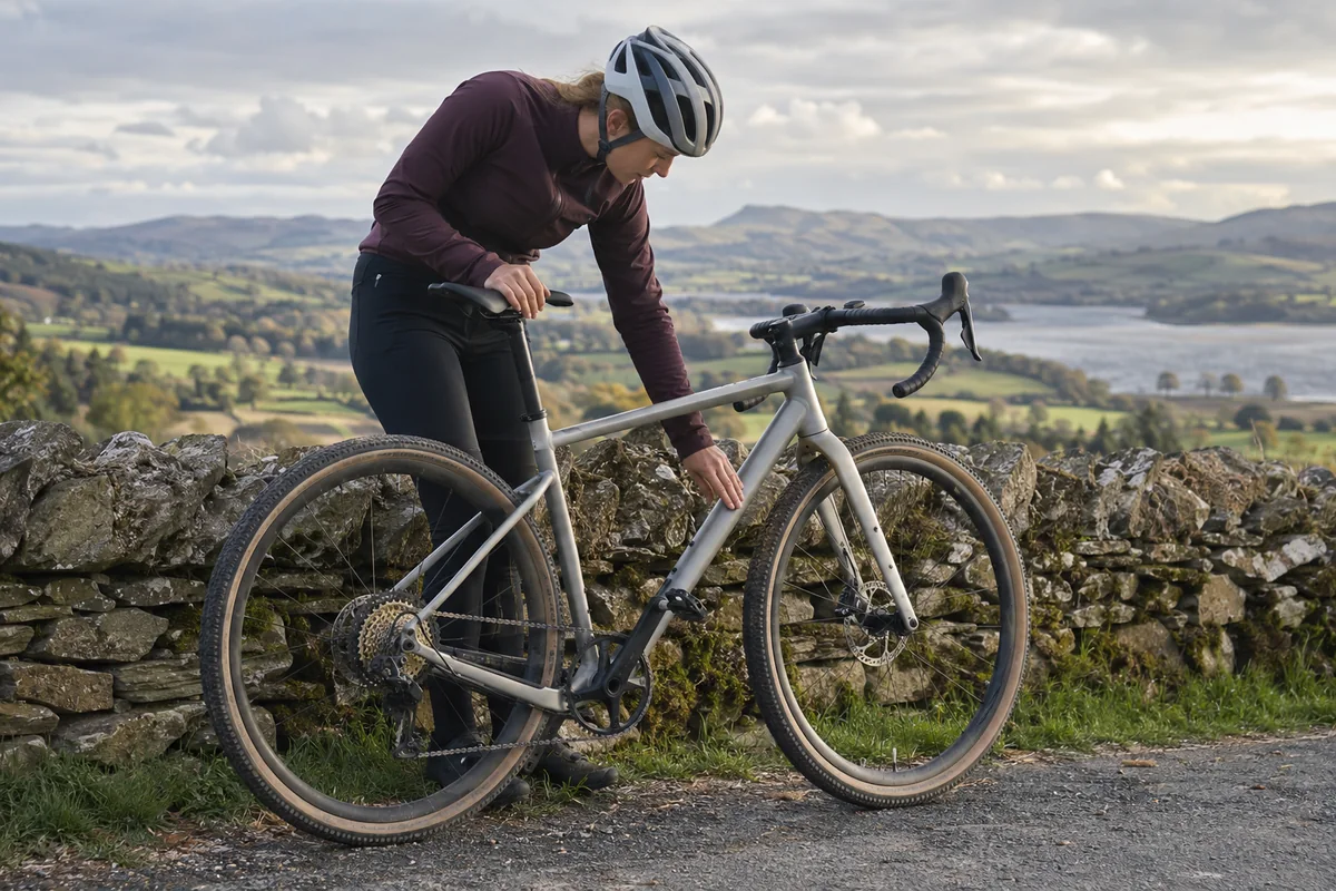Cyclist or mechanic demonstrating practical considerations for Bike Buying Guides