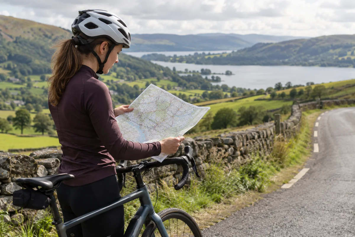 Realistic British cycling scene for Cycling Route Planning UK: How to Plan a Cycle Route