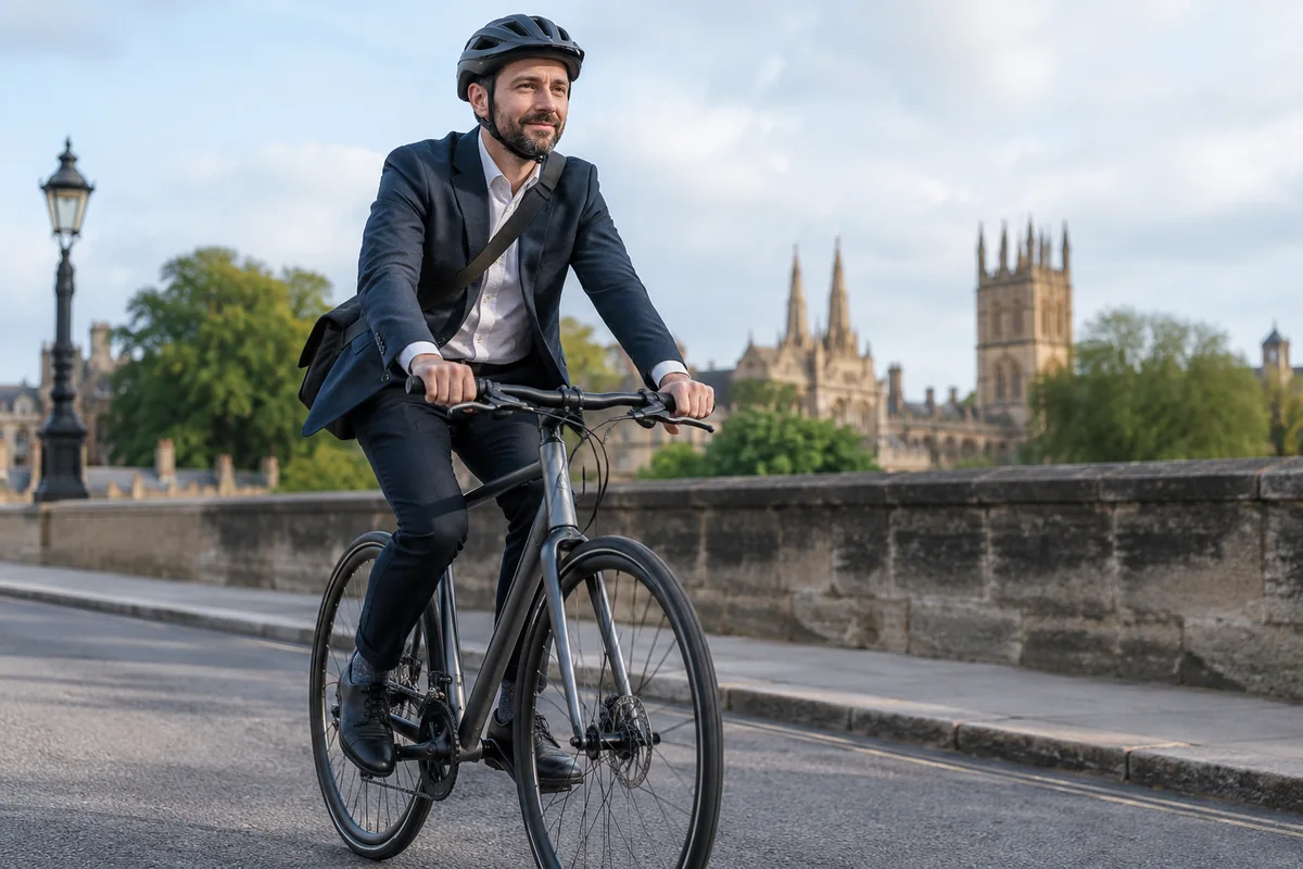 Realistic British cycling scene for Cycle to Work for directors and the self-employed