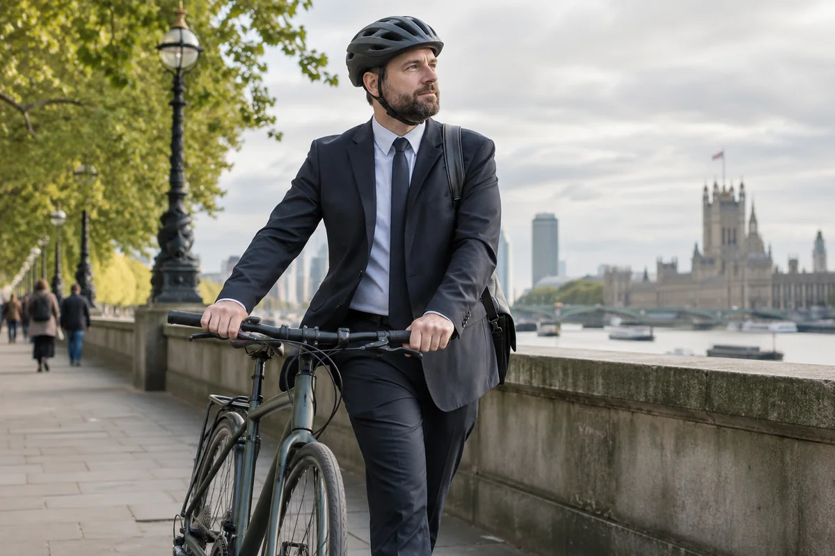 Cyclist or mechanic demonstrating practical considerations for Cycle to Work for directors and the self-employed