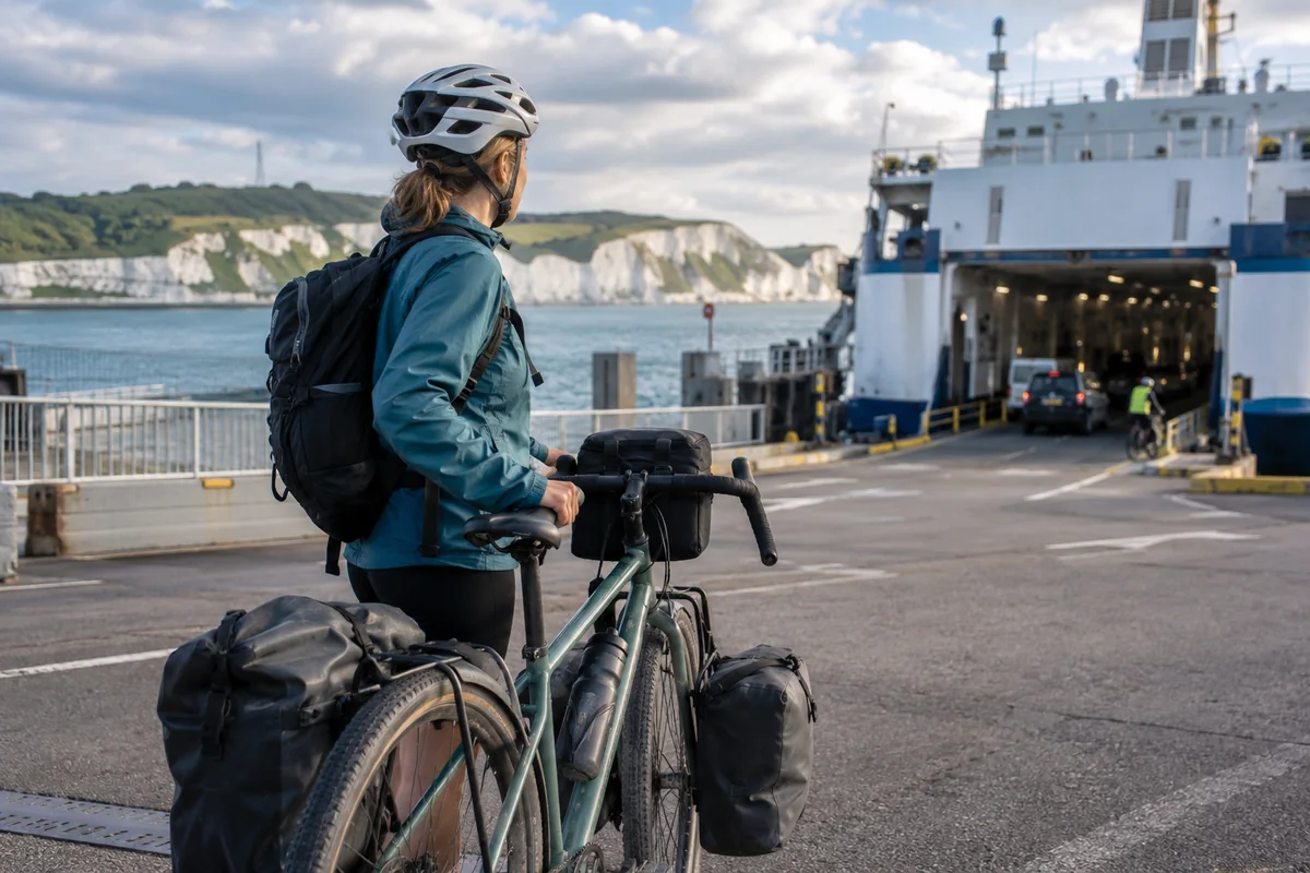 Realistic British cycling scene for Travel insurance for a cycling holiday