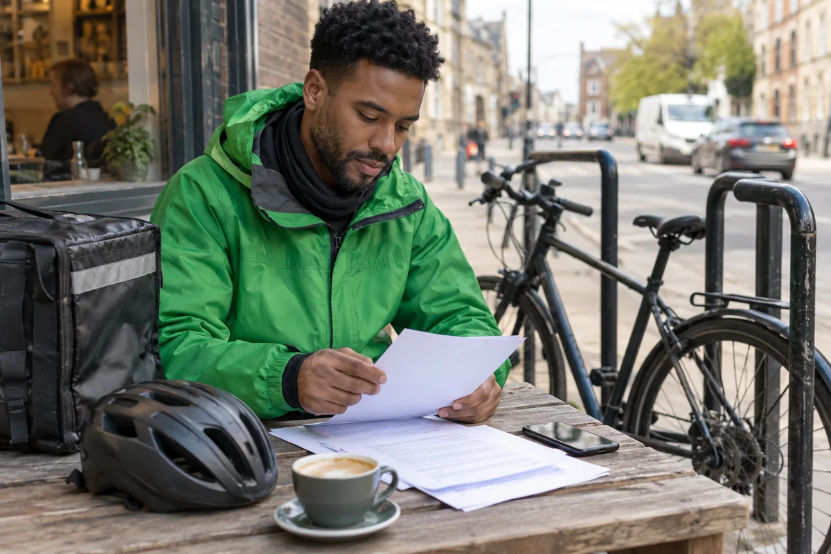 Detailed bicycle and equipment checks relevant to Insurance for bicycle delivery riders