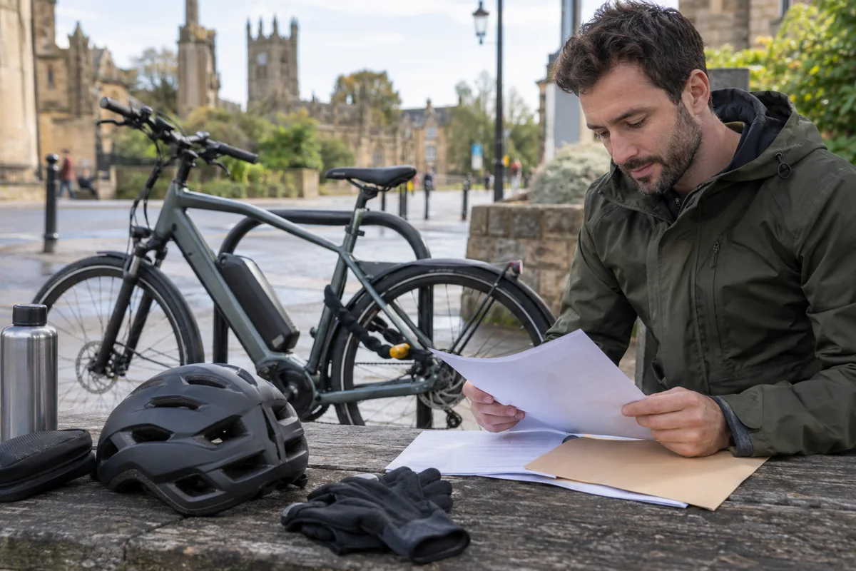 Detailed bicycle and equipment checks relevant to Electric-bike insurance in the UK