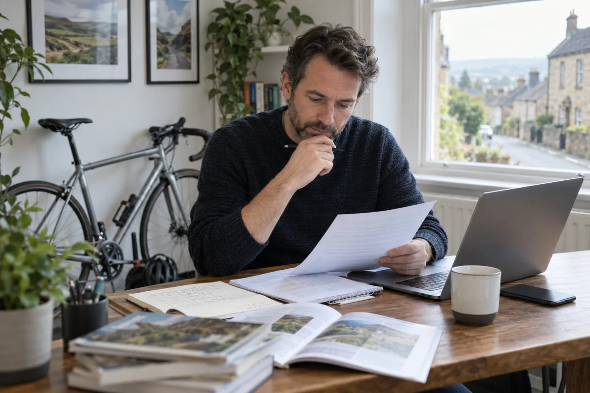 Cyclist or mechanic demonstrating practical considerations for Editorial Policy