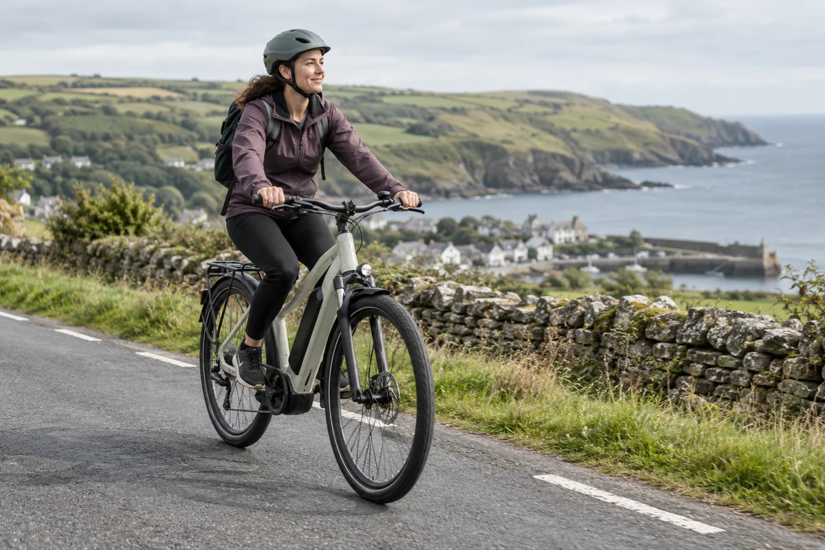 Cyclist or mechanic demonstrating practical considerations for ABHI e-bikes: company and UK buying guide