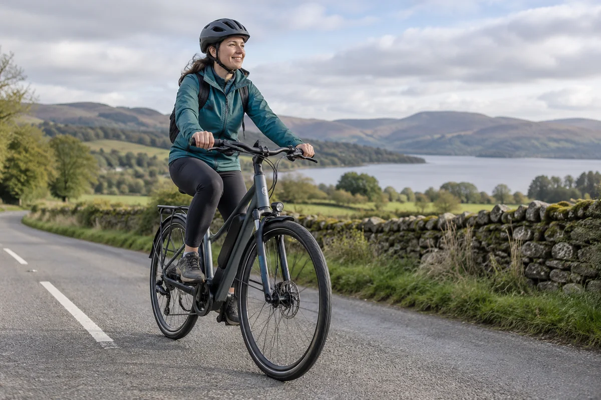 Cyclist or mechanic demonstrating practical considerations for Fafrees e-bikes: company and UK buying guide