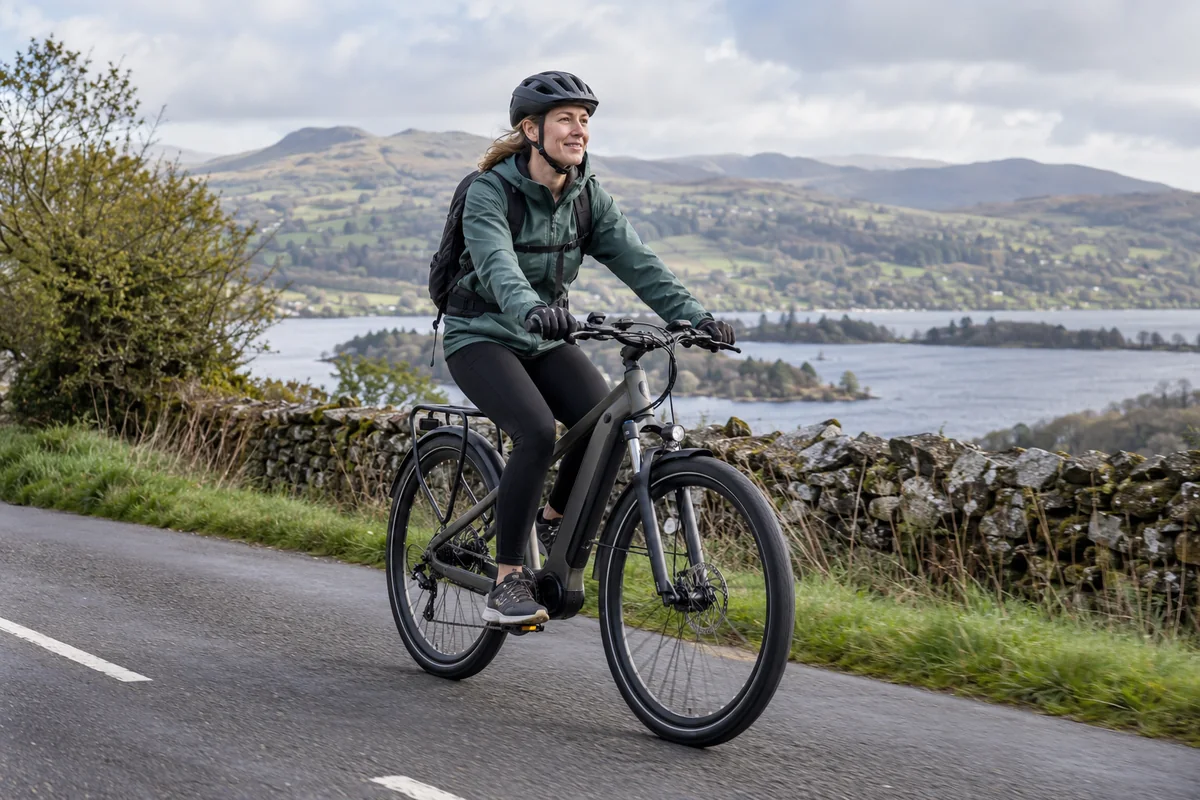 Cyclist or mechanic demonstrating practical considerations for Shengmilo e-bikes: company and UK buying guide