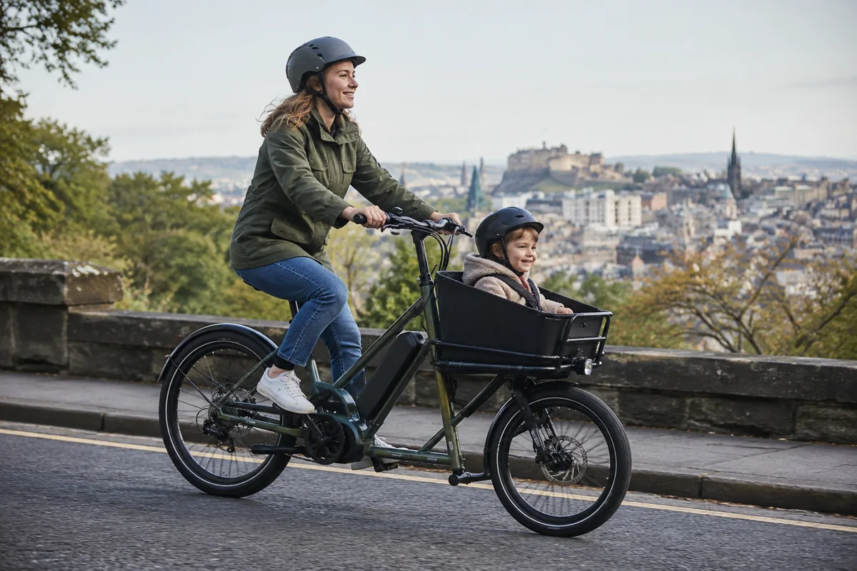 Realistic British cycling scene for UTO Electric Bikes UK: OG, PRO & Cargo Range Compared