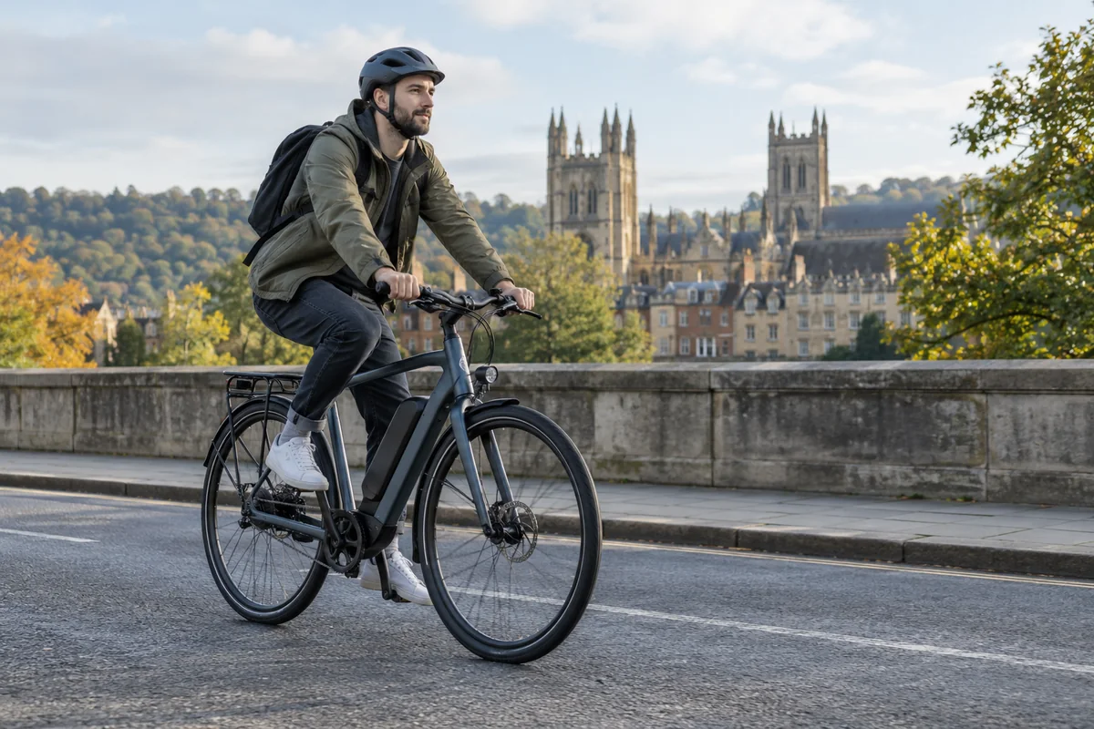 Cyclist or mechanic demonstrating practical considerations for UTO Electric Bikes UK: OG, PRO & Cargo Range Compared