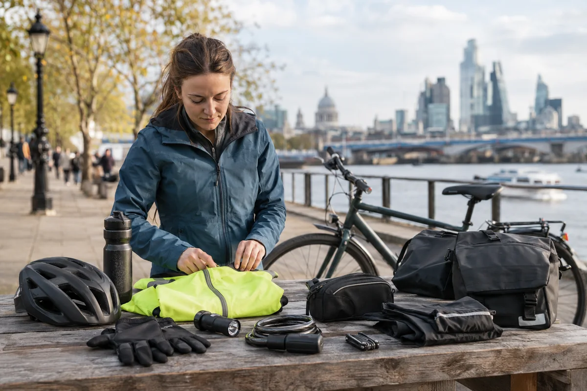 Realistic British cycling scene for Continental Gear for Cycle Commuting | Product Guides
