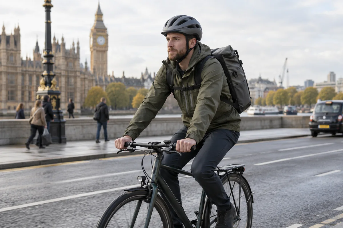 Cyclist or mechanic demonstrating practical considerations for Eagle Creek Gear for Cycle Commuting | Product Guides