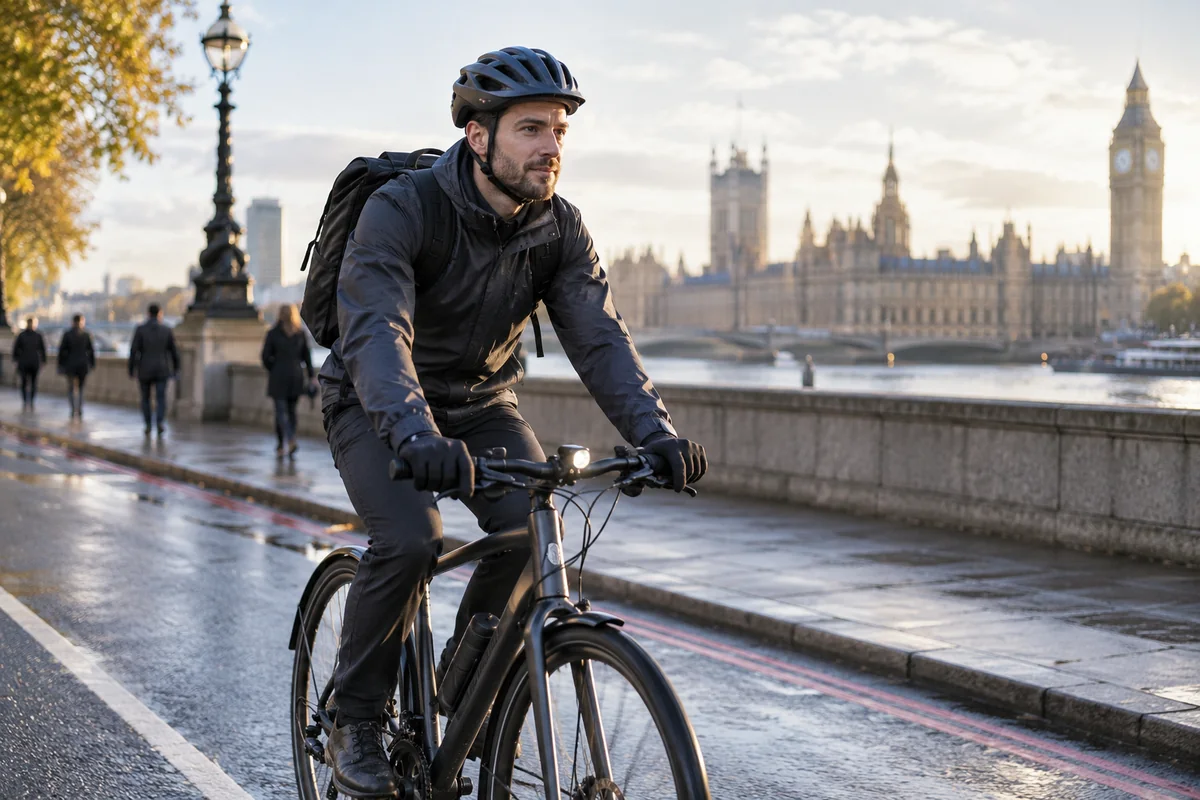 Cyclist or mechanic demonstrating practical considerations for Finish Line Gear for Cycle Commuting | Product Guides