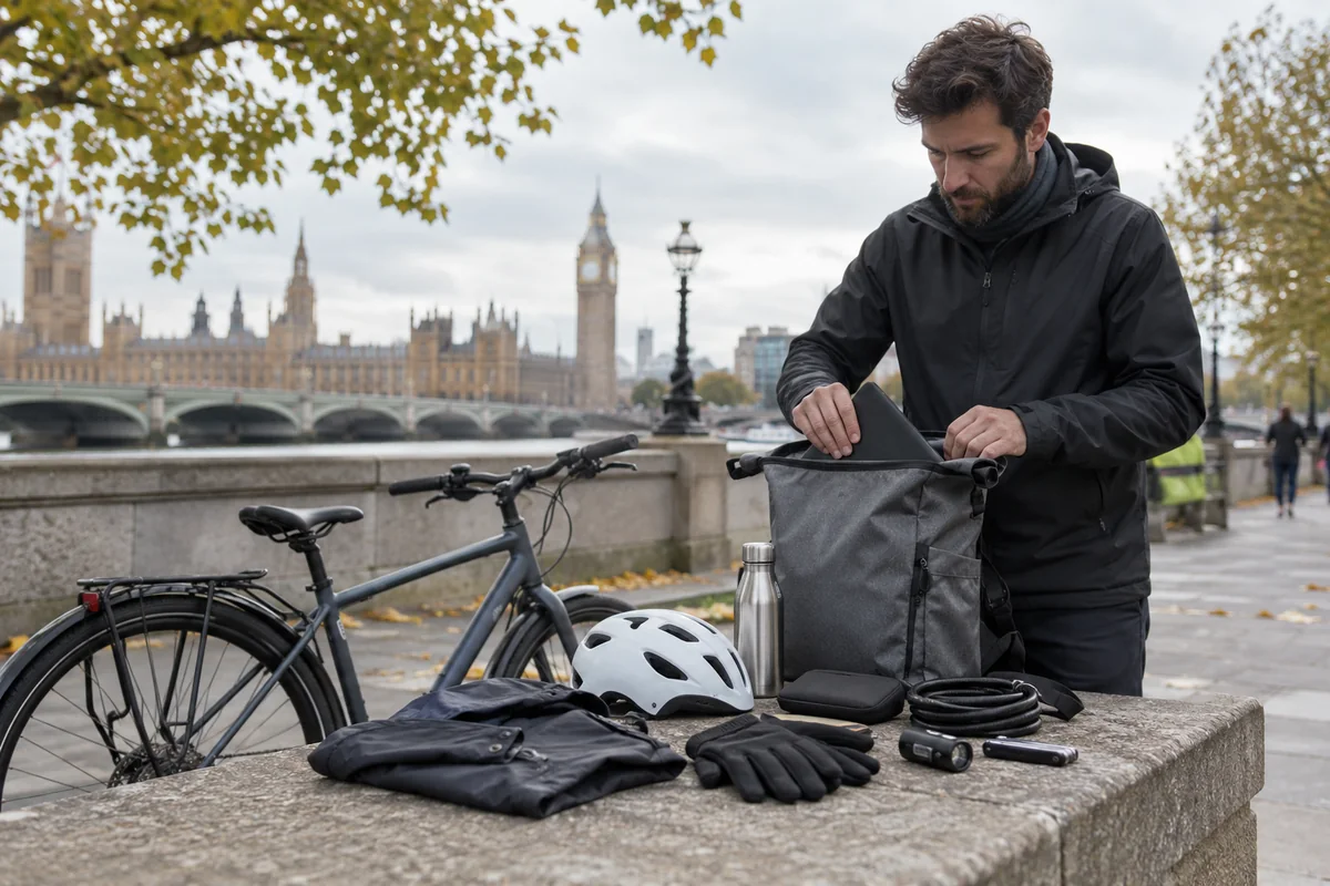 Realistic British cycling scene for Hiearcool Gear for Cycle Commuting | Product Guides