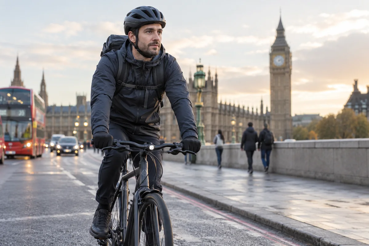 Cyclist or mechanic demonstrating practical considerations for Hiearcool Gear for Cycle Commuting | Product Guides