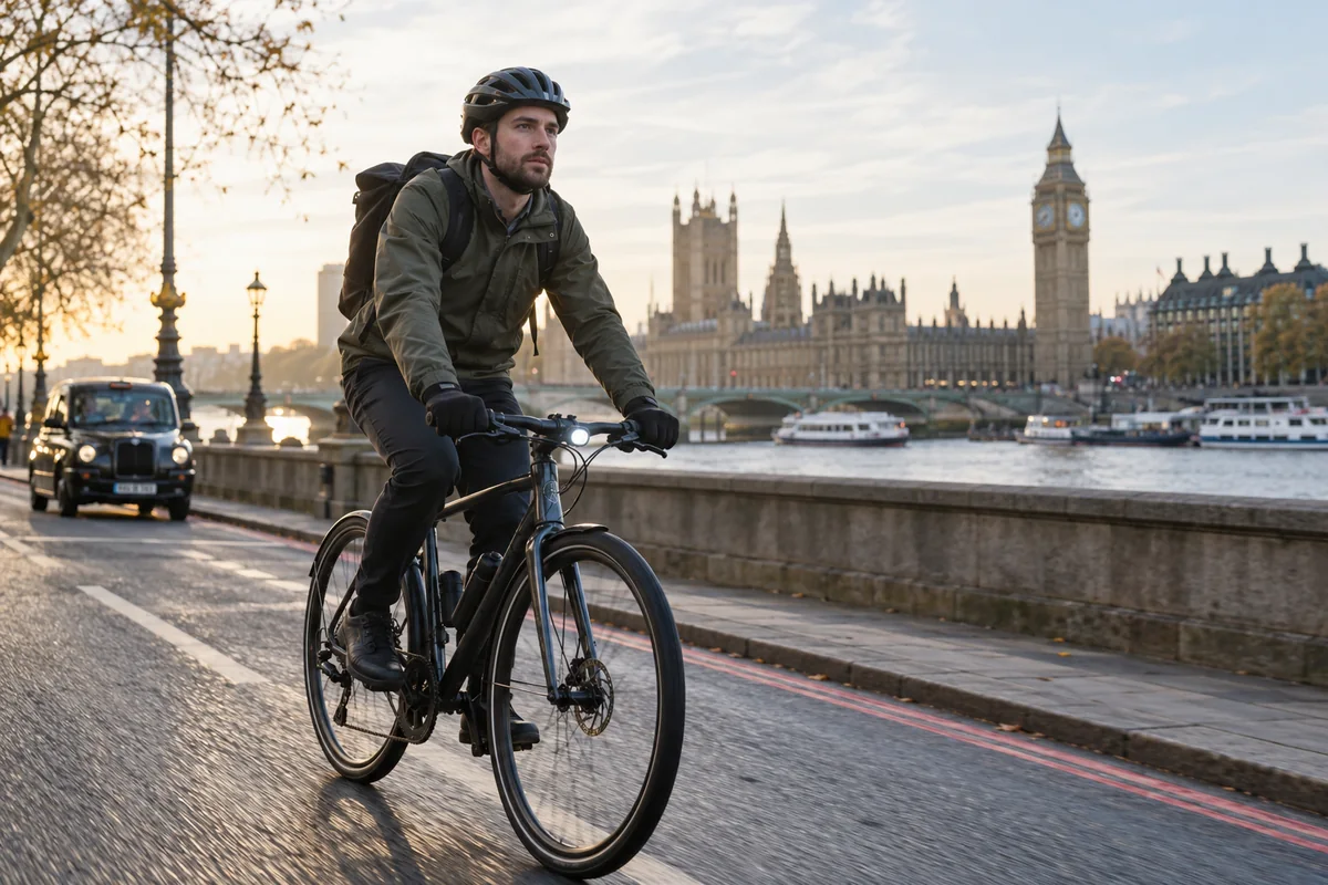 Cyclist or mechanic demonstrating practical considerations for Lezyne Gear for Cycle Commuting | Product Guides